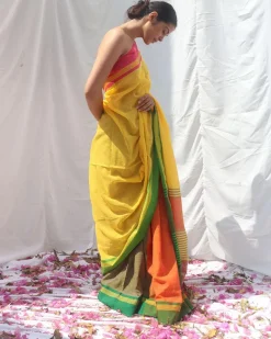 Subarnalata  Handwoven Cotton Saree - LIDD