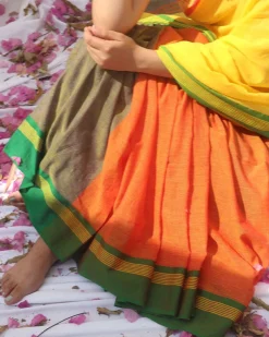 Subarnalata  Handwoven Cotton Saree - LIDD