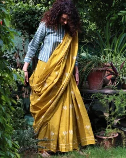 Sunny Feeling Handblockprinted Cotton Saree