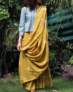 Sunny Feeling Handblockprinted Cotton Saree