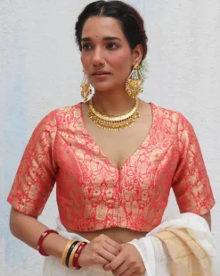 Tarini Brocade Blouse - Onam