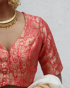 Tarini Brocade Blouse - Onam