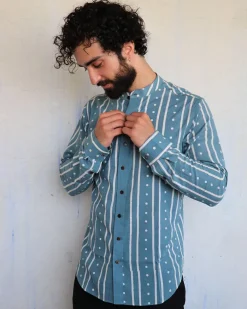 Teal Mens Shirt - Love Despite
