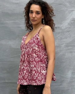 Tracing Wildwood Blockprinted Cotton Top