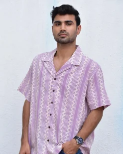 Tribal Twist Handblockprinted Pure Cotton Shirt