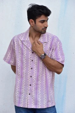 Tribal Twist Handblockprinted Pure Cotton Shirt