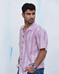 Tribal Twist Handblockprinted Pure Cotton Shirt