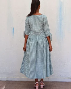 Tundra Handblockprinted Cotton Dress-Sor