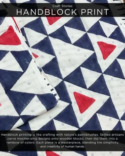 Twilight Sparkle Handblockprinted Mulmul Cotton Saree - Vnmn