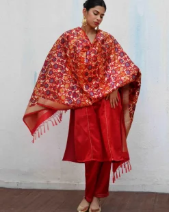 Uns Handwoven Banarasi Kimkhab Brocade Dupatta