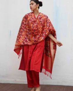 Uns Handwoven Banarasi Kimkhab Brocade Dupatta