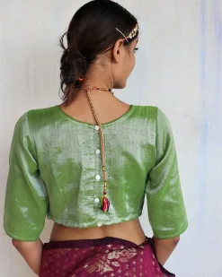 Vana Cotton Zari Blouse-Shringaar