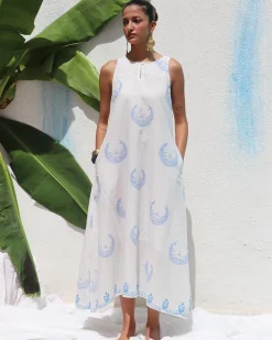 Vanessa Handprinted Cotton Dress - WITC