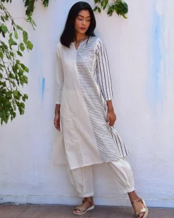 Vanilla Sky Handblockprinted Cotton Kurta Set - Vnmn