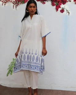 Vasara Blockprinted Cotton Kurta Set - BGVL