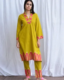 Veena Handblockprinted Cotton Kurta Set Of 2-Sor