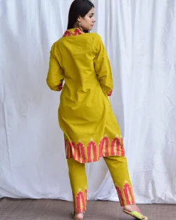 Veena Handblockprinted Cotton Kurta Set Of 2-Sor