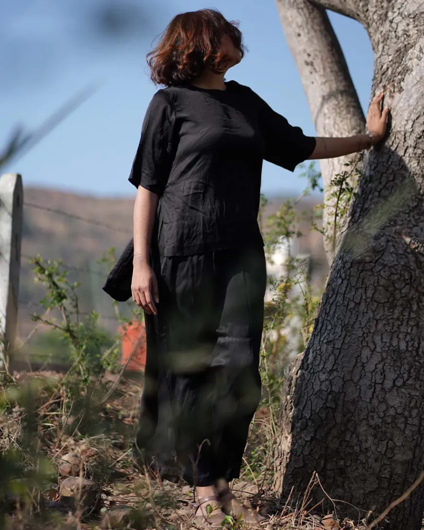 Wander Modal Silk Top