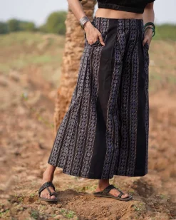Wind Dance Blockprinted Cotton Pant-WWB