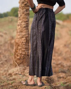 Wind Dance Blockprinted Cotton Pant-WWB