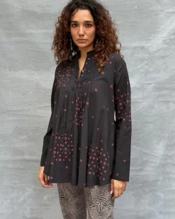 Windsong Blockprinted Cotton Top