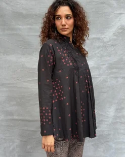 Windsong Blockprinted Cotton Top