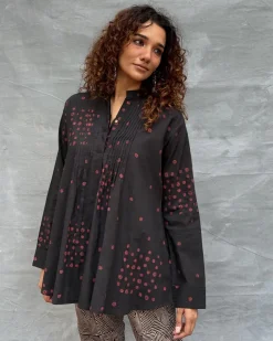 Windsong Blockprinted Cotton Top