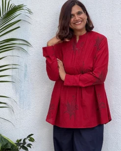Zebaish Block Printed Cotton Kurti