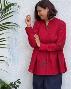 Zebaish Block Printed Cotton Kurti