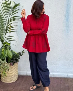 Zebaish Block Printed Cotton Kurti