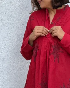 Zebaish Block Printed Cotton Kurti