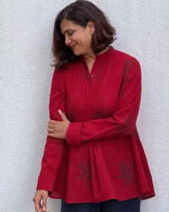 Zebaish Block Printed Cotton Kurti