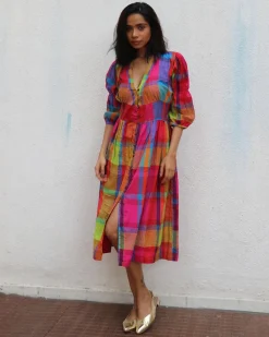 Zehra Handwoven Cotton Dress