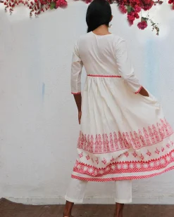 Zubeira Blockprinted Cotton Kurta Set - BGVL