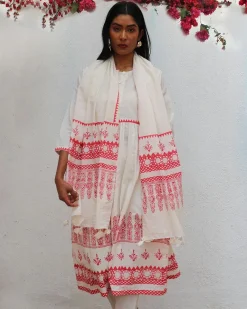 Zubeira Blockprinted Cotton Kurta Set - BGVL