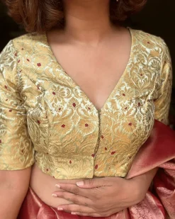 Zubeyda Khimkab Brocade Blouse - Nargiz