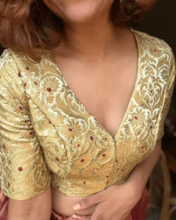 Zubeyda Khimkab Brocade Blouse - Nargiz