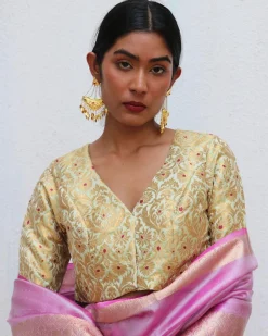 Zubeyda Khimkab Brocade Blouse - Nargiz
